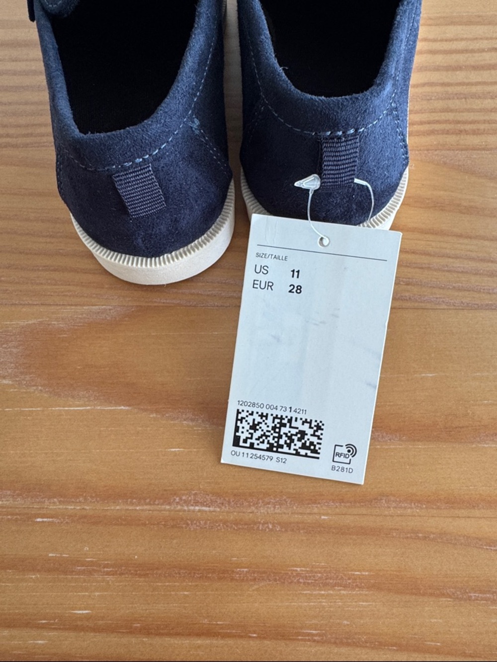 H&M boys Dark Blue Suede Penny Loafers - Picture 3 of 8